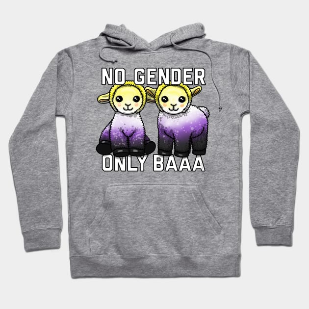 No Gender Only Baaa Hoodie by Art by Veya